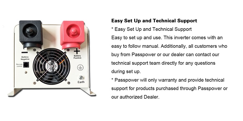 PS-3000 low frequency pure sine wave off-grid hybrid inverter with charger 3000 watt 24Volt  DC 120Volt AC