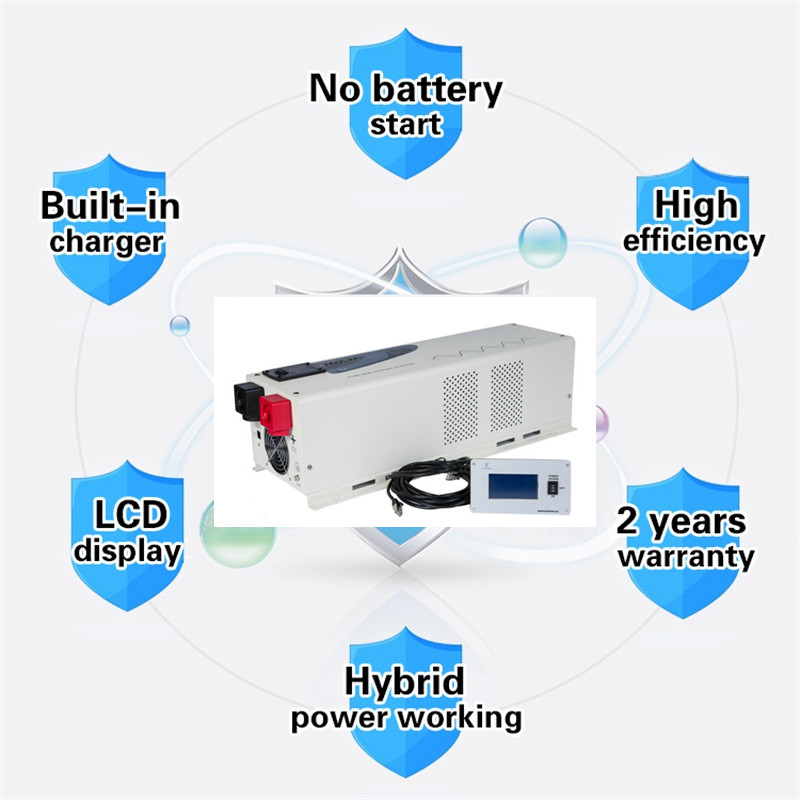 PS-6000  6000 Watt Pure Sine Wave Power Inverter Charger 48Vdc to 120Vac