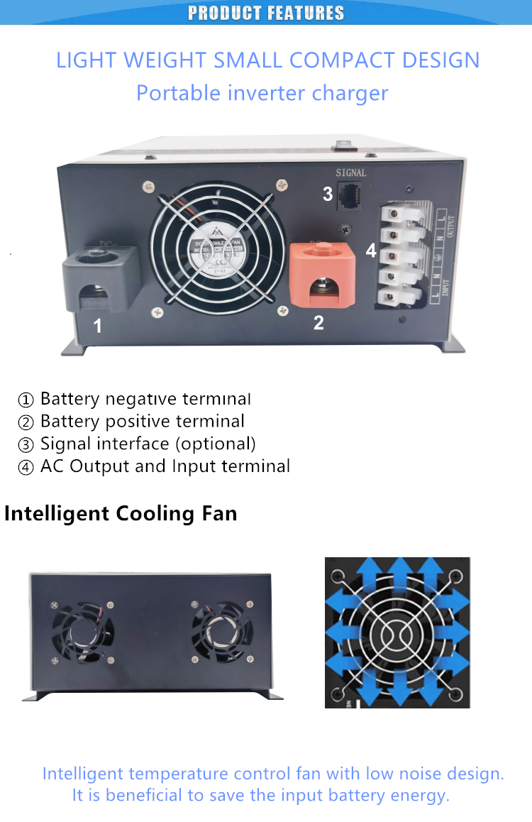 MAILI Newly developed 2kw ultra-thin low frequency Pure Sine Wave Inverter With Charger 2000va 2000W 12V 24V 48V to 110V 120V 220V 230V