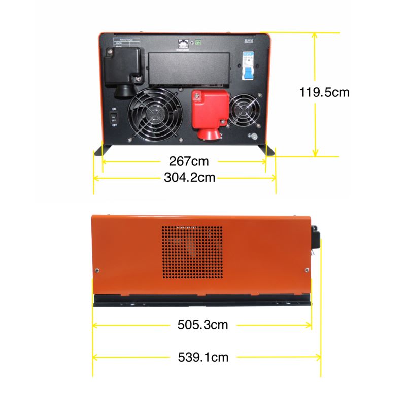 32-bit chip 5kw low frequency solar inverter and battery charger with MPPT module for all kinds of batteries