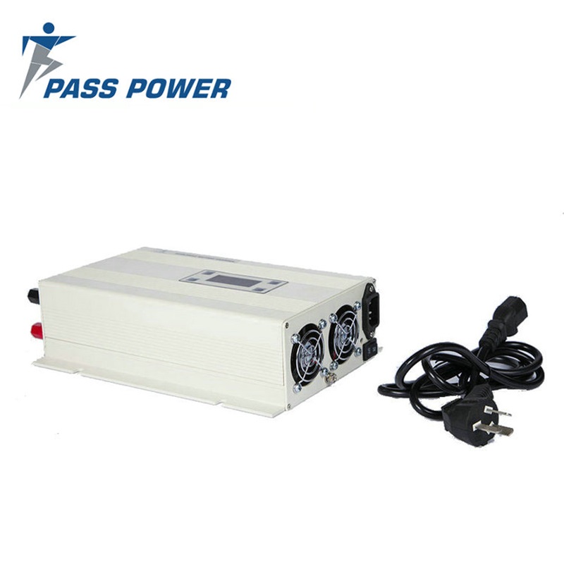 24Volt DC 15 Amp Intelligent 8 charging stages battery charger Output 24V with white Aluminum Shell