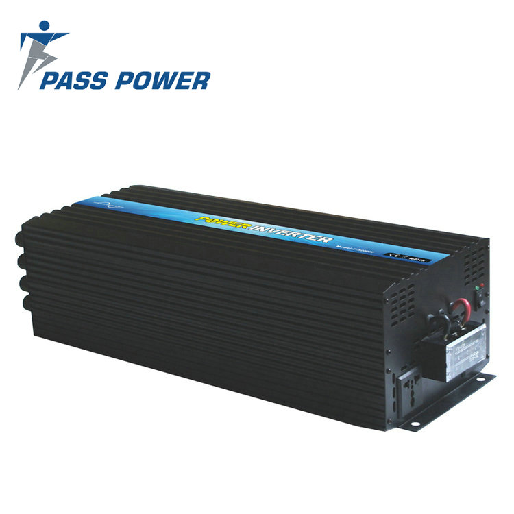 P-5000  5000 watt 12 volt dc to 220 volt ac high frequency pure sine wave Inverter with 2 AC Outlets 