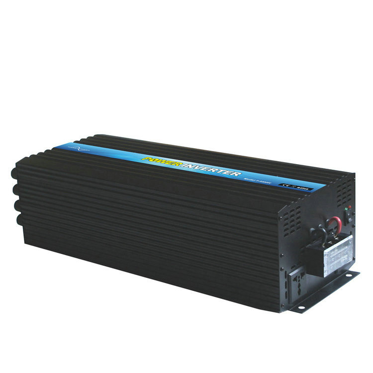 P-5000 5000 watt 12 volt dc to 230 volt ac high frequency pure sine wave Inverter with 2 AC Outlets full protection