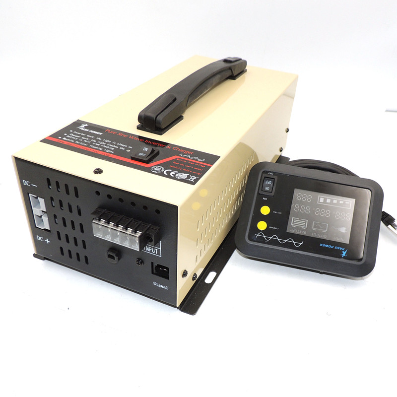 Low frequency micro portable QSP series pure sine wave 600w dc to ac power inverter wth charger