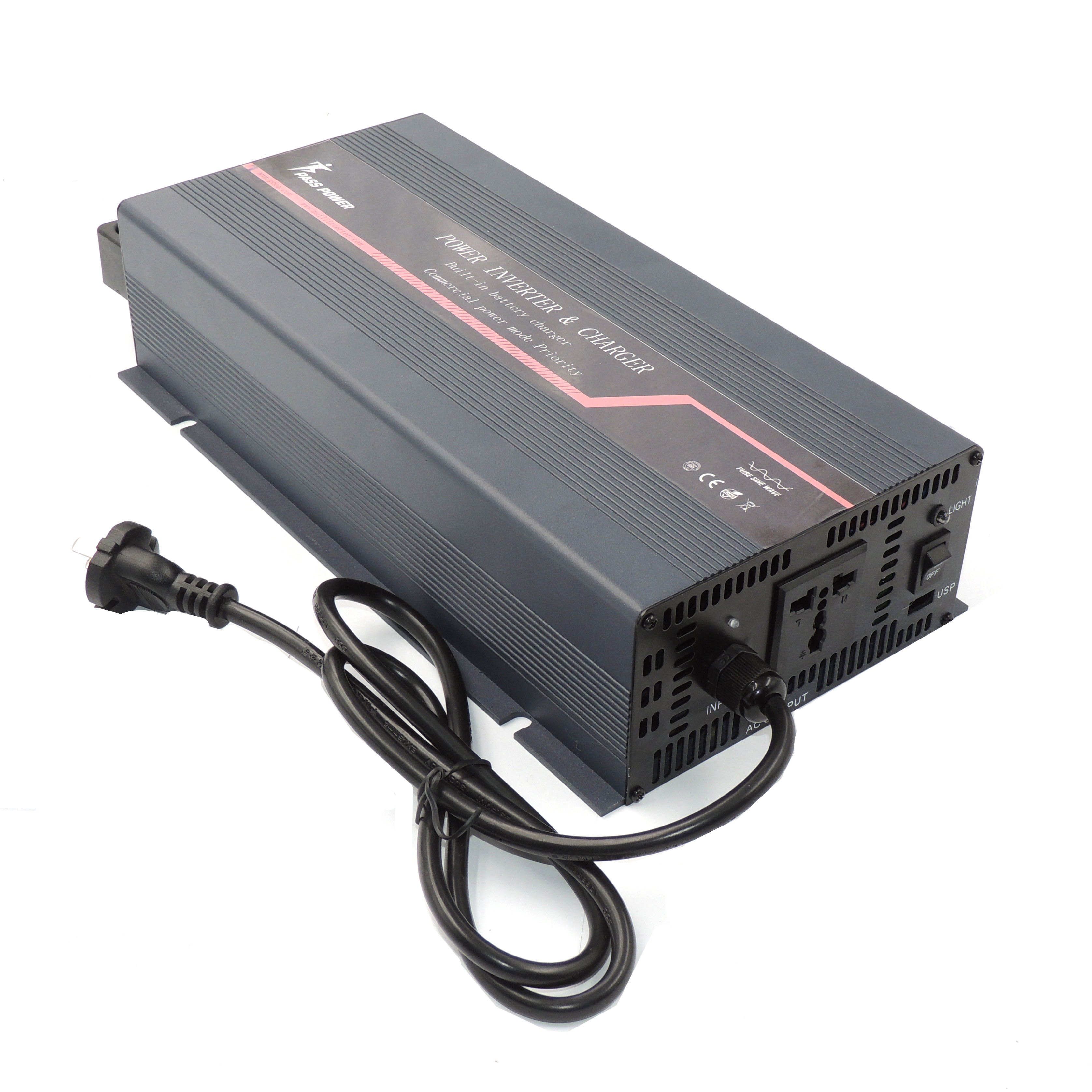 1000w Off Grid High Frequency Pure Sine Wave Inverter With 10A Battery Charger and UPS Built in for home application