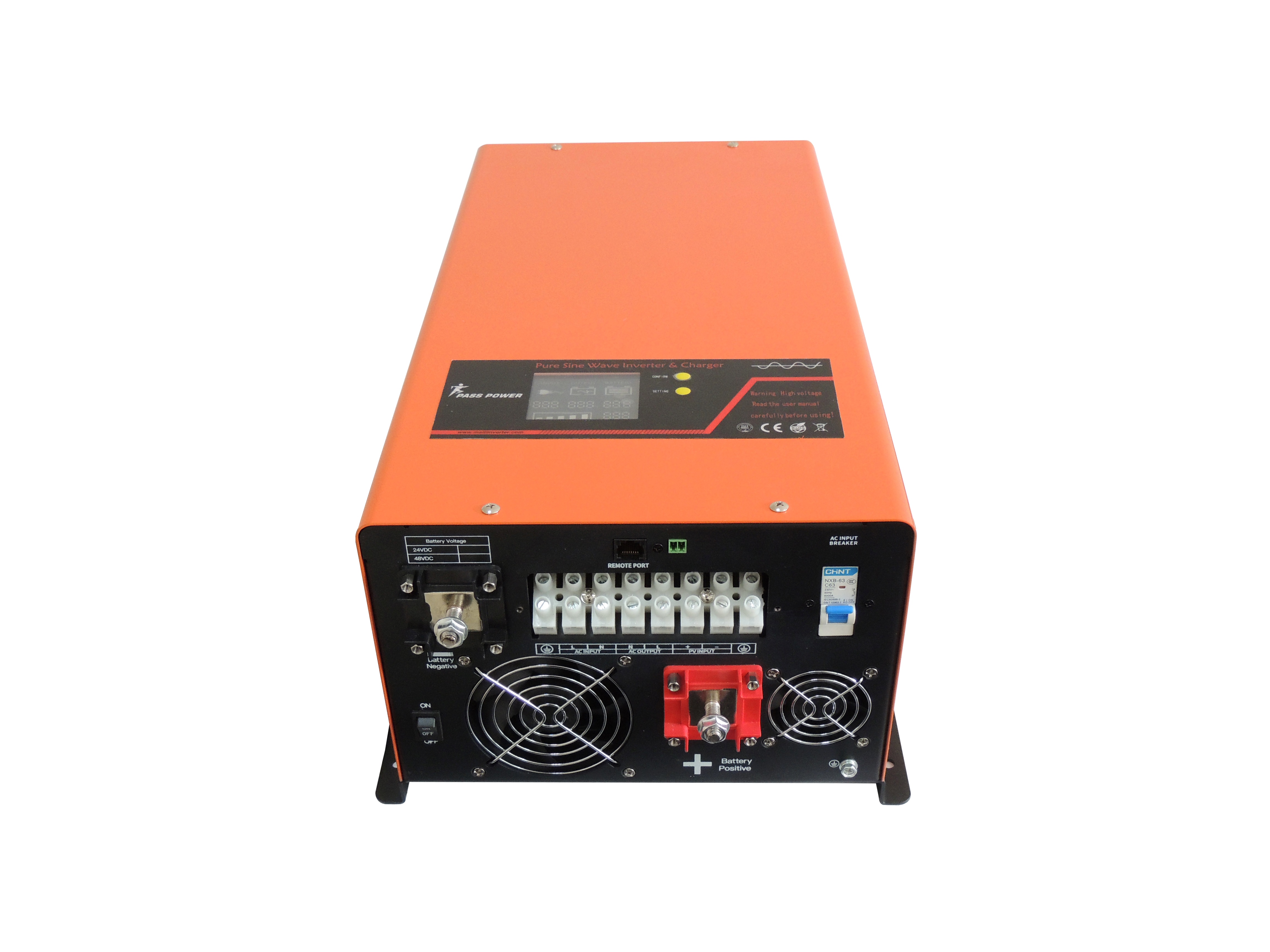 32-bit chip 5kw low frequency solar inverter and battery charger with MPPT module for all kinds of batteries