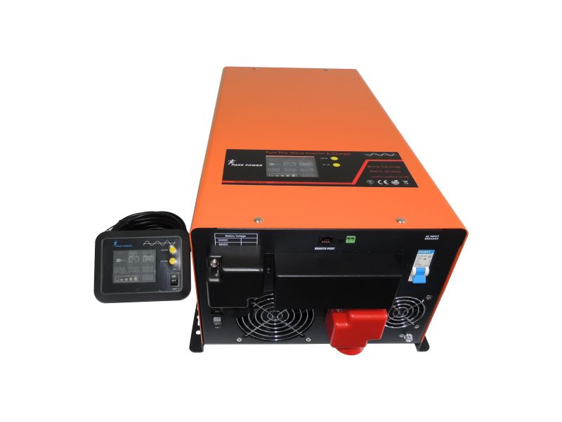 6000W 24v 48v dc to ac 110v 220v MPPT Solar inverter 60A charge current for lifepo4 battery